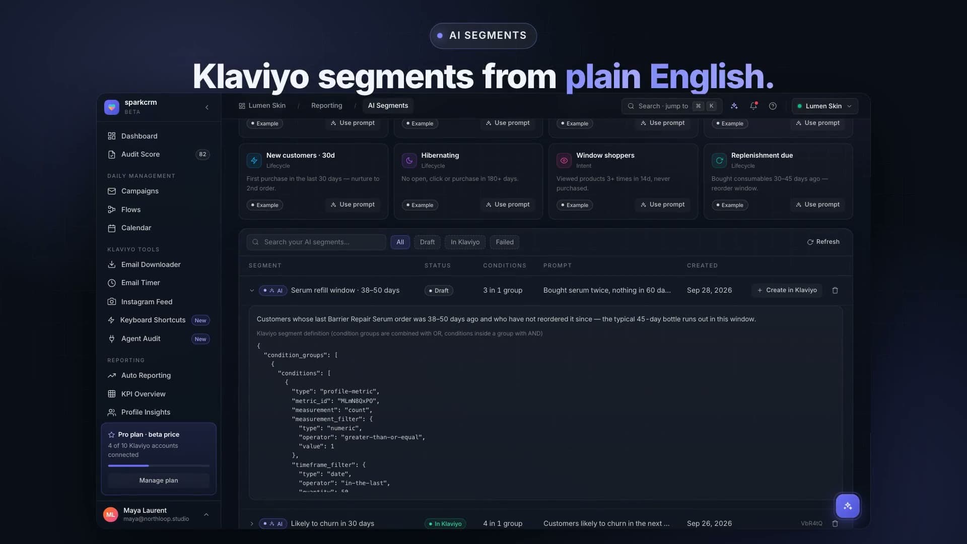 AI Segments demo video preview