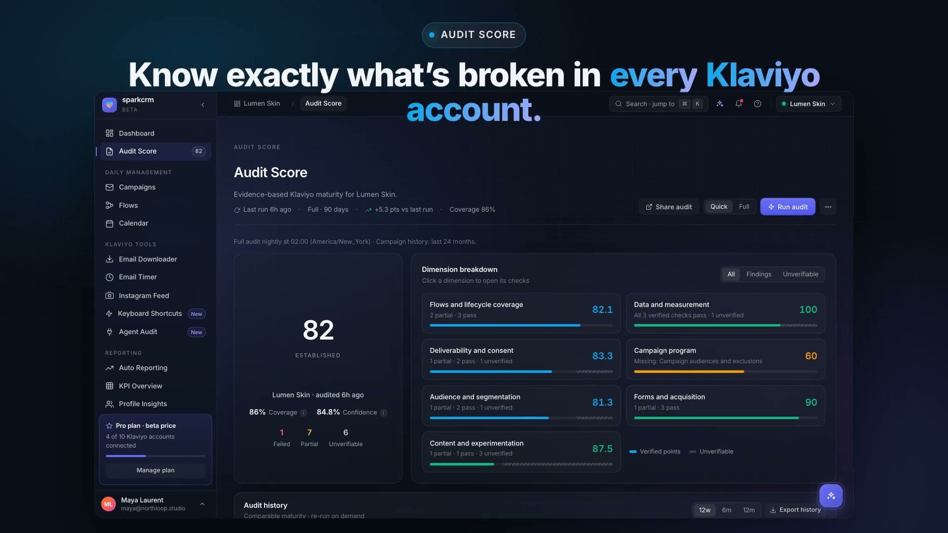 Audit Score demo video preview
