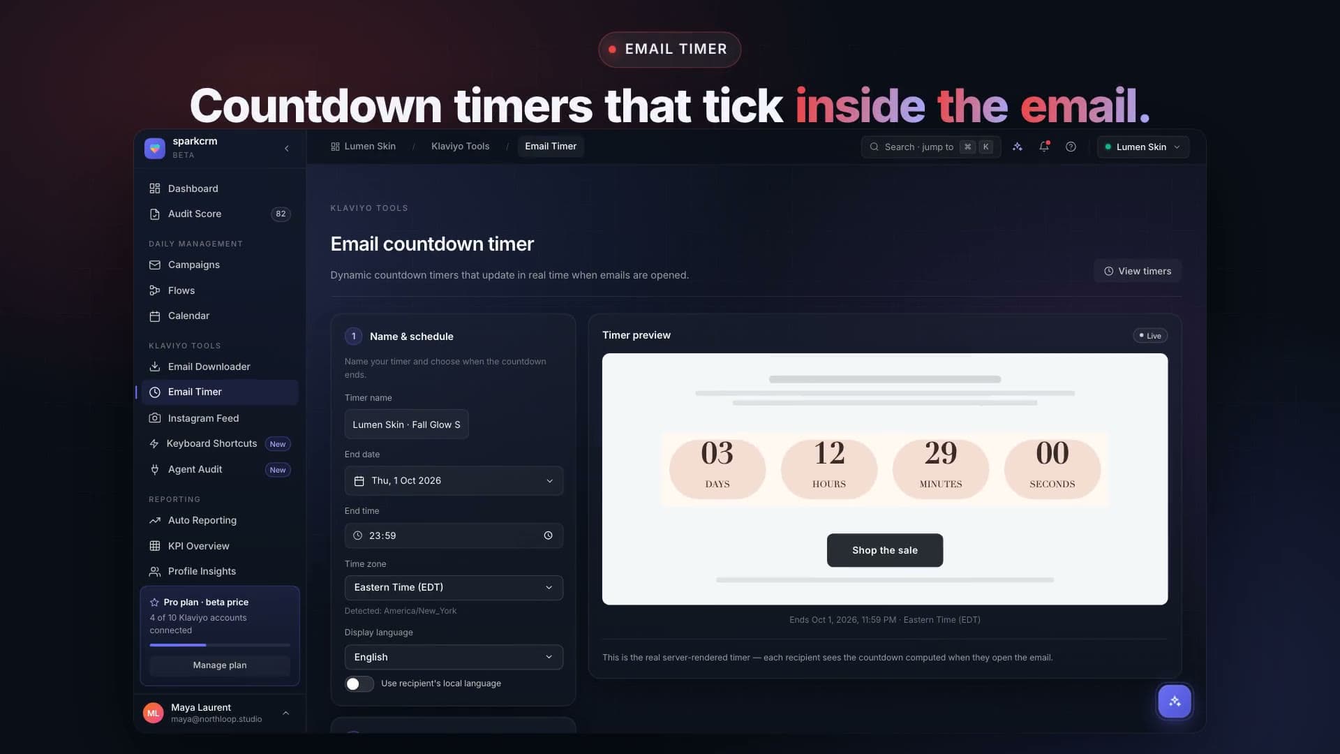 Email Timer demo video preview