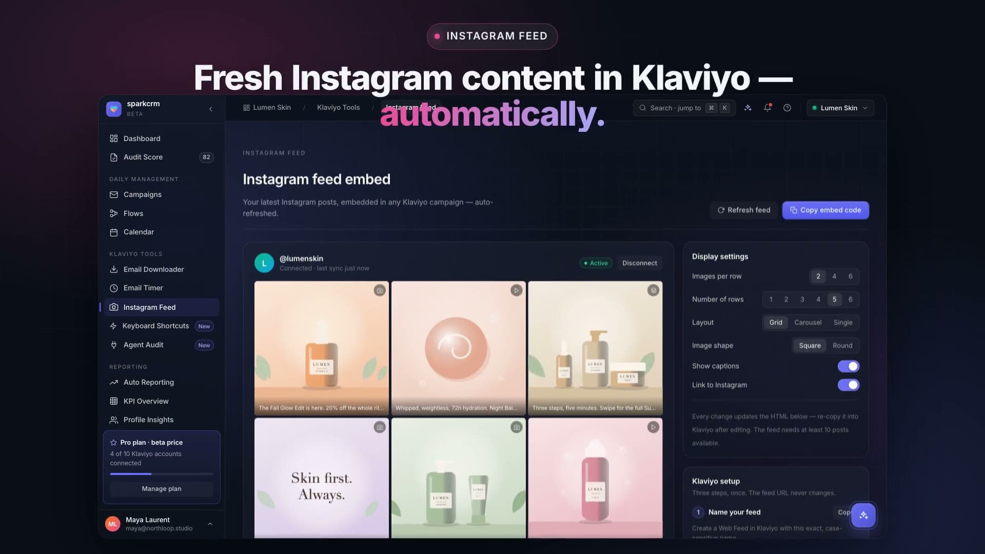 Instagram Feed demo video preview
